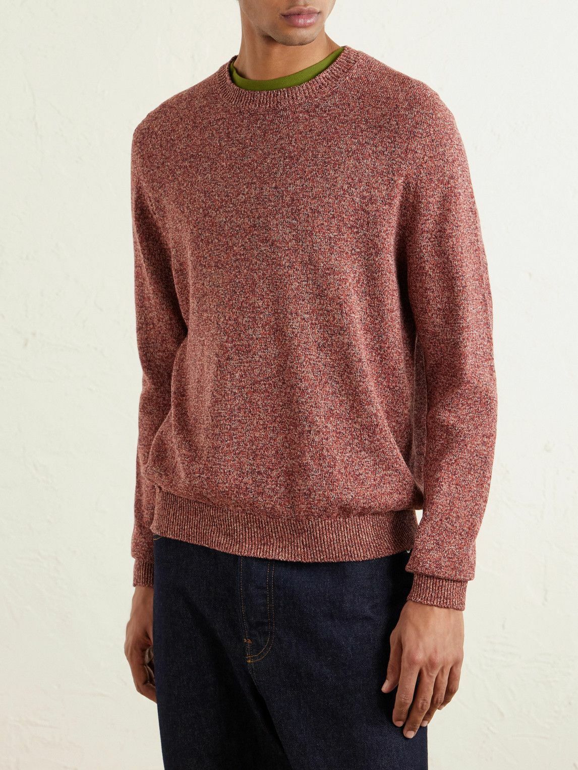 Inis Meáin - Linen and Cotton-Blend Sweater - Brown