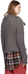 Andersson Bell Gray Harlow Damaged Knit Jacket