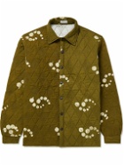 Post-Imperial - Didi Quilted Tie-Dyed Cotton Overshirt - Green