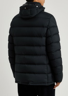Moncler Clunye Hooded Quilted Nylon Parka Navy