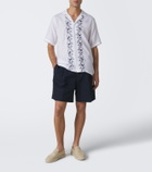 Orlebar Brown Maitan embroidered linen shirt