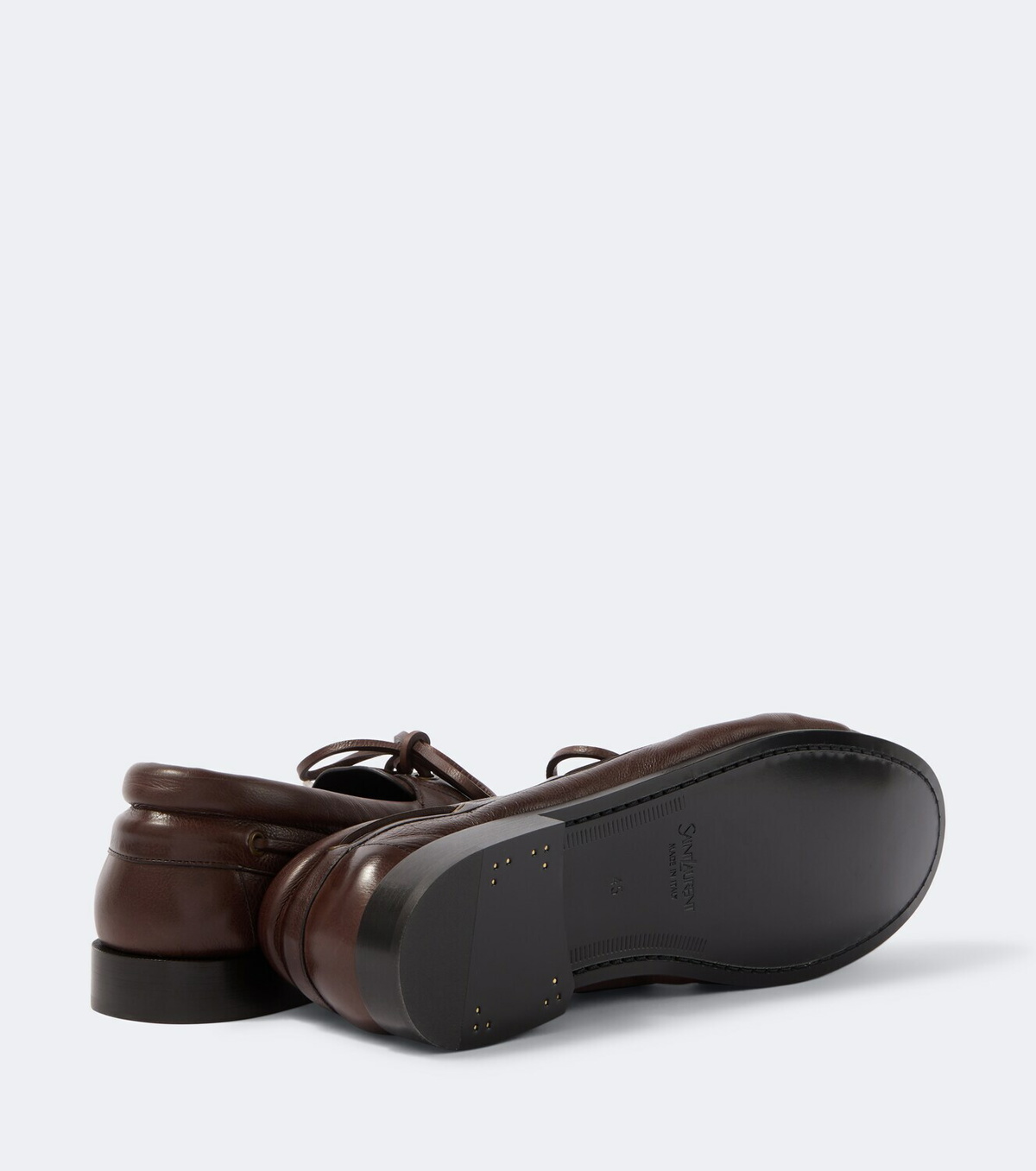 Saint Laurent Le Loafer Bateau leather boat shoes