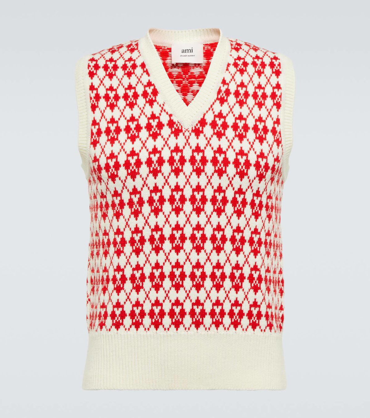 Ami Paris Ami de Coeur wool-blend sweater vest