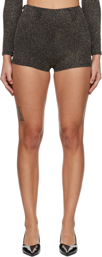 Photo: Beaufille Black & Gold Nikos Shorts