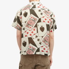 BODE Men's Ace Of Spades Vacation Shirt in Black/Multi