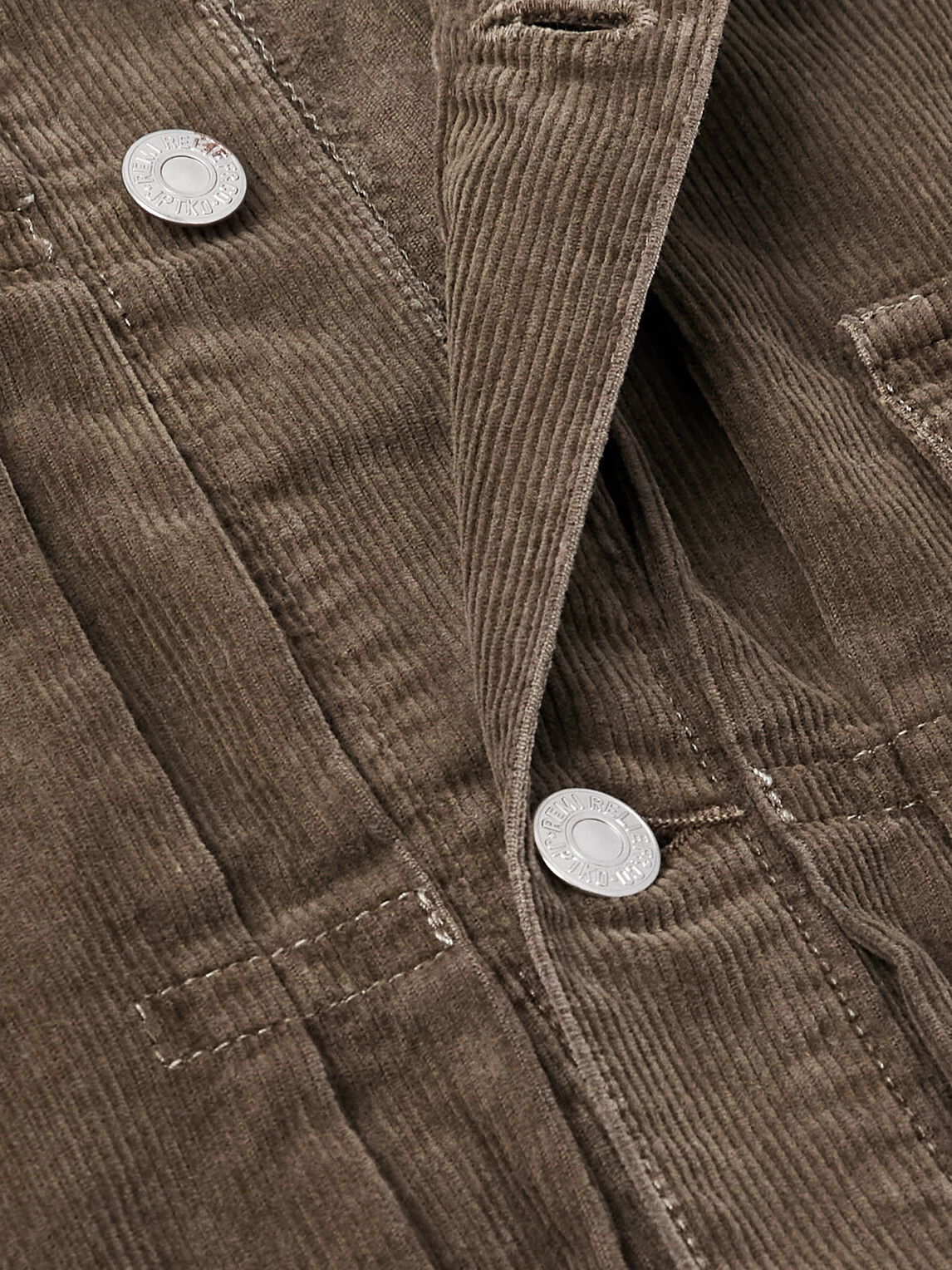Remi Relief - Cotton-Corduroy Trucker Jacket - Brown