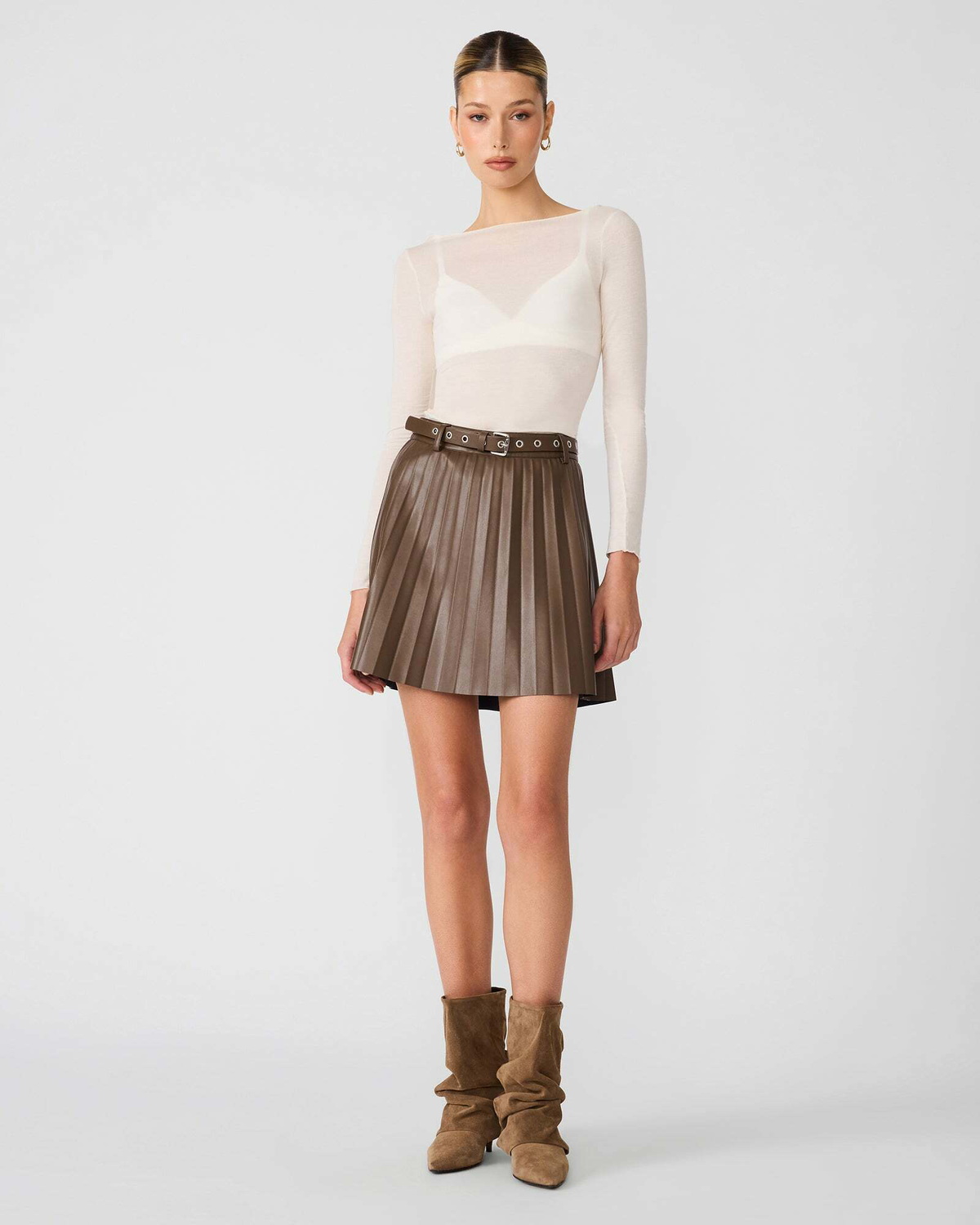 Steve Madden Isha Skirt Dresses in Cocoa