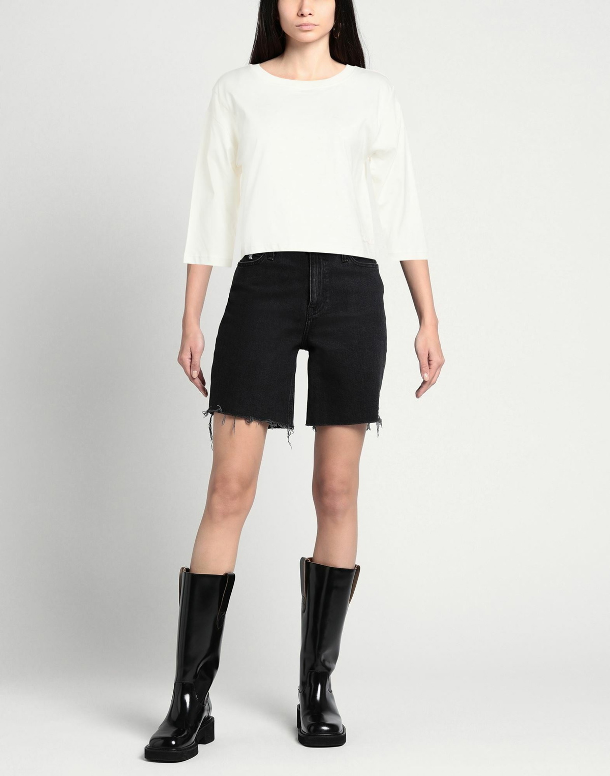 Laneus Womens T-shirt in Off white