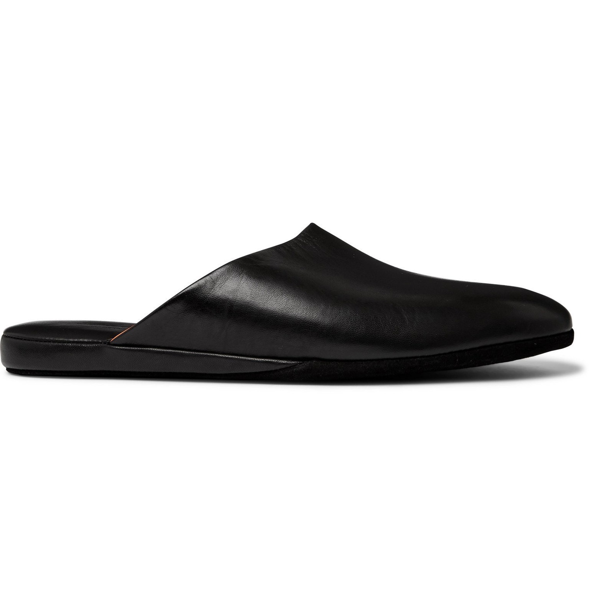 Santoni - Leather Slippers Black Santoni