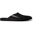 Santoni - Leather Slippers - Black