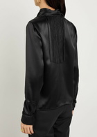 Gabriela Hearst Anderson Scarf-effect Draped Silk top Black