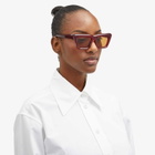 Off-White Sunglasses Women's Off-White Hampton Sunglasses in Burgundy/Camel 