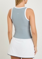 Varley Chia V-neck Stretch-jersey Tank top Grey