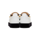 Giuseppe Zanotti White Velvet Sole May London Sneakers