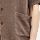 Our Legacy Men's Elder Short Sleeve Shirt in Brown