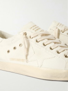 Golden Goose - Super-Star Distressed Canvas Sneakers - Neutrals