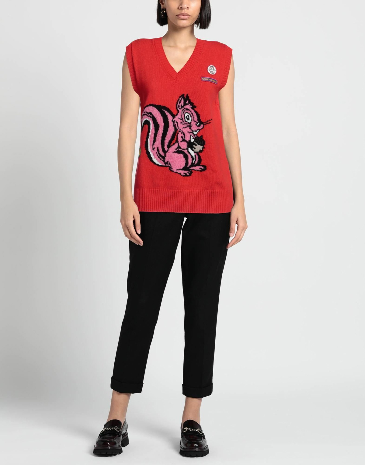 Cormio Womens Sweater in Red