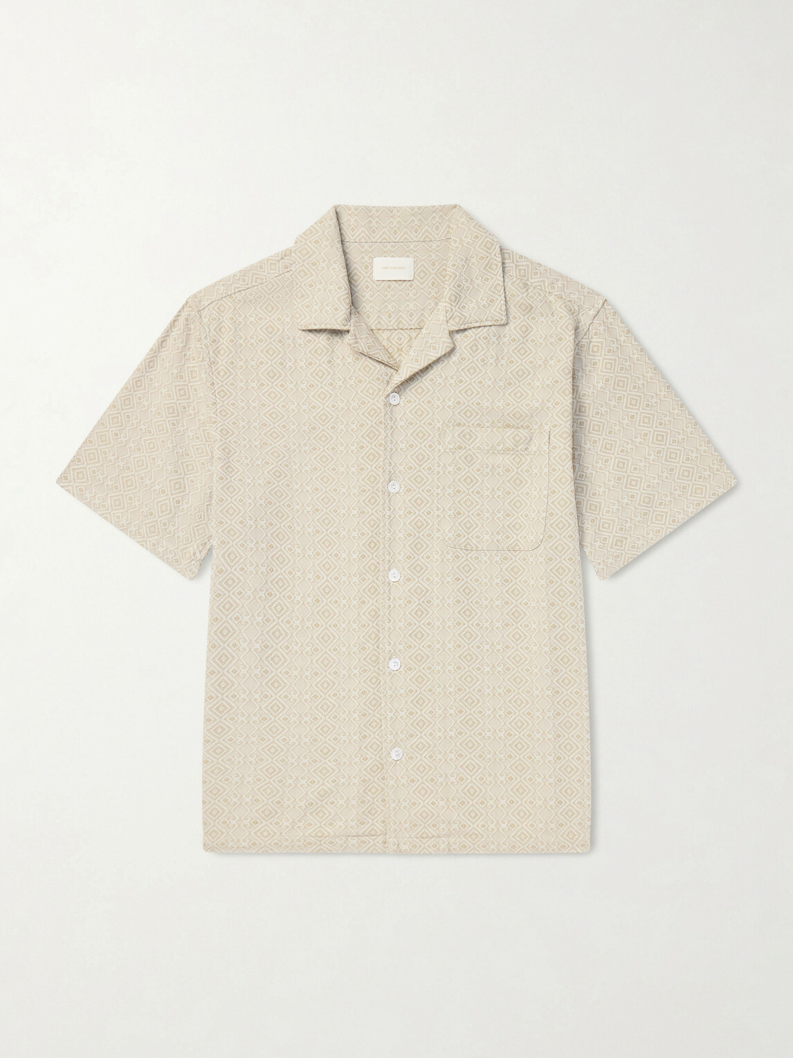 Aimé Leon Dore - Novelty Camp-Collar Cotton-Jacquard Shirt - Neutrals