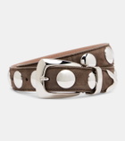 Khaite Benny studded leather belt