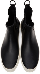 Stutterheim Black Novesta Edition Rainwalker Chelsea Boots