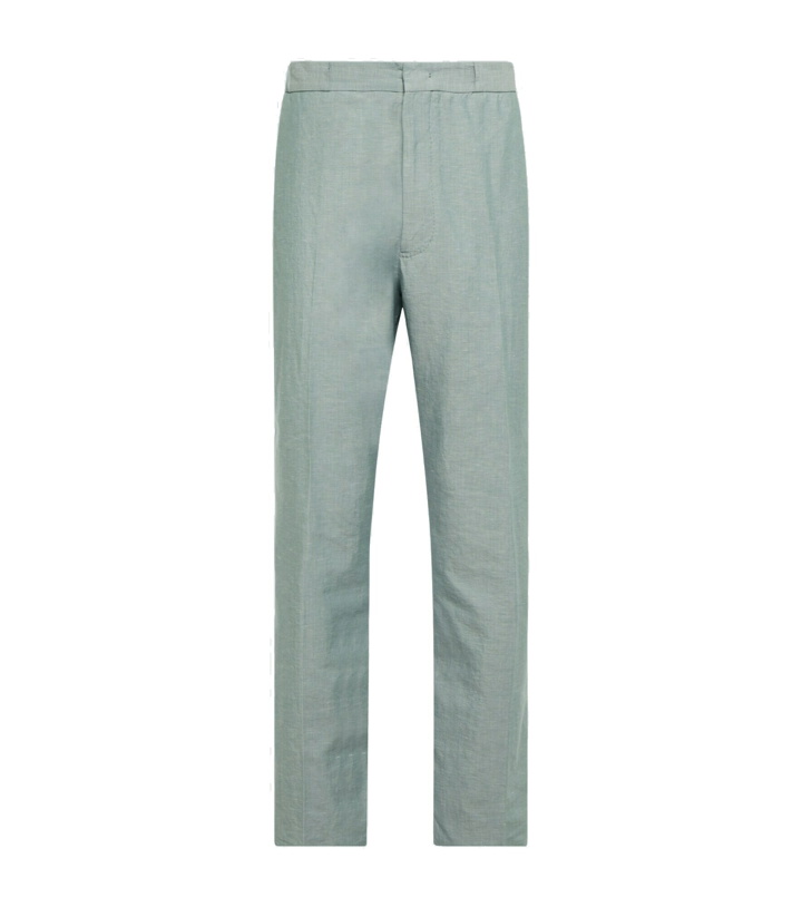 Photo: Zegna - Cotton and linen blend tailored pants
