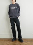 Enfants Riches Déprimés - Wide-Leg Distressed Paint-Splattered Jeans - Black