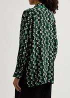 Diane Von Furstenberg Alona Printed Shirt Black