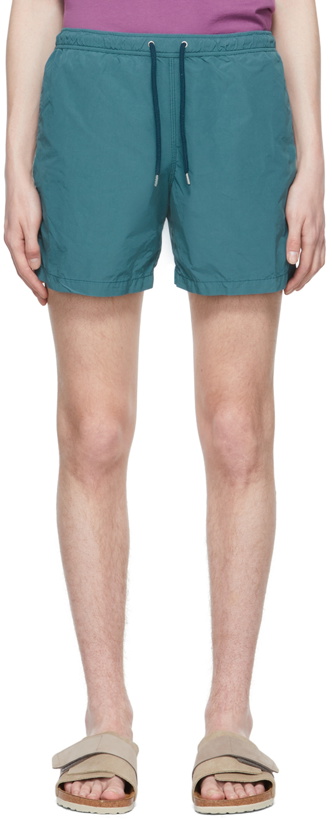 Photo: ASPESI Blue Polyester Swim Shorts