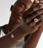 Mateo 14kt gold (585/1000) ring with diamonds and pearls
