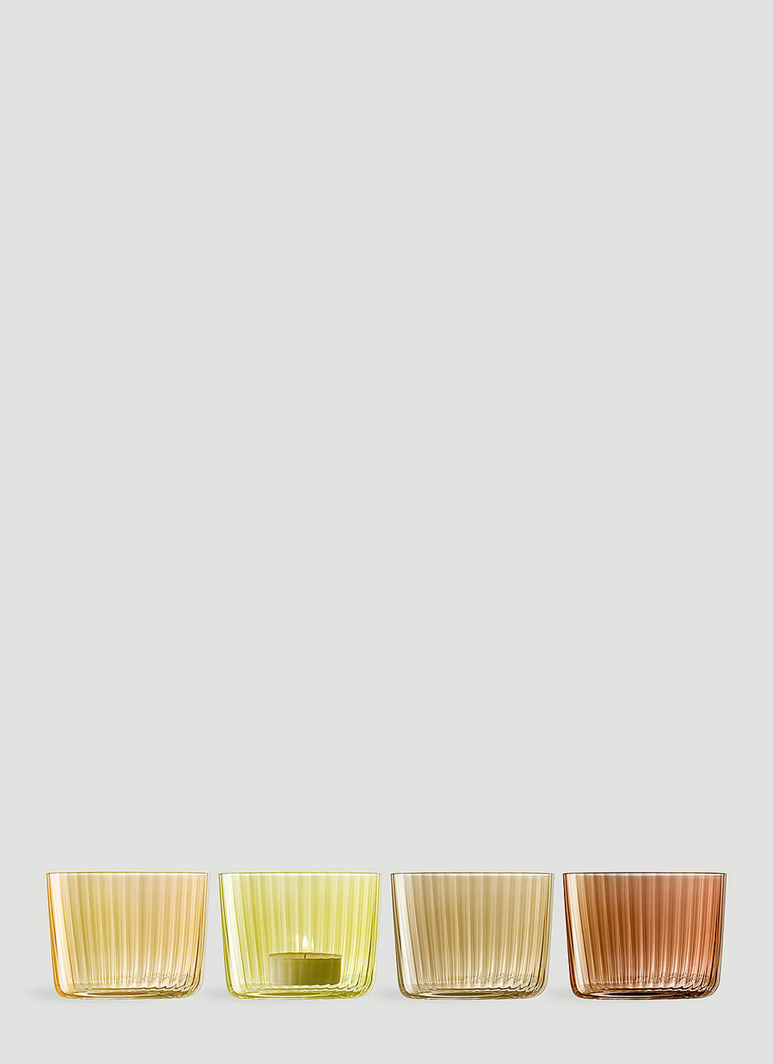 LSA International Set of Four Gems Tealight Holders