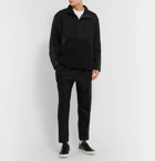 Club Monaco - Fleece-Panelled Tech-Jersey Sweatshirt - Black