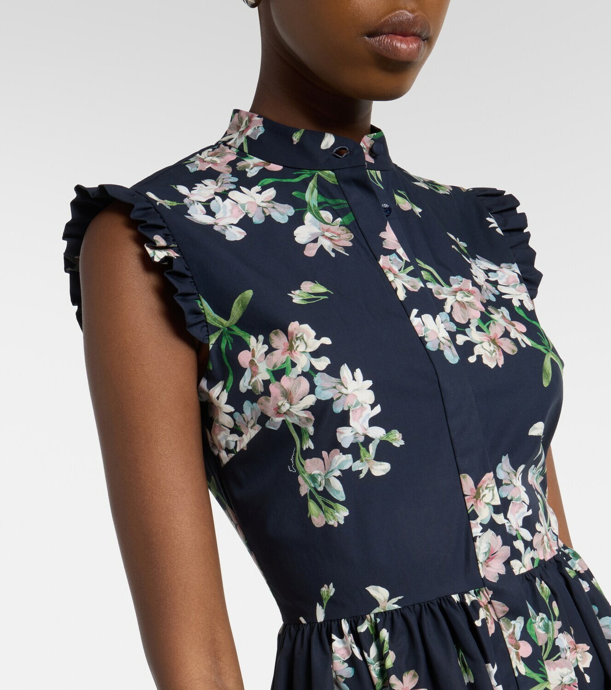 Erdem Floral cotton midi dress