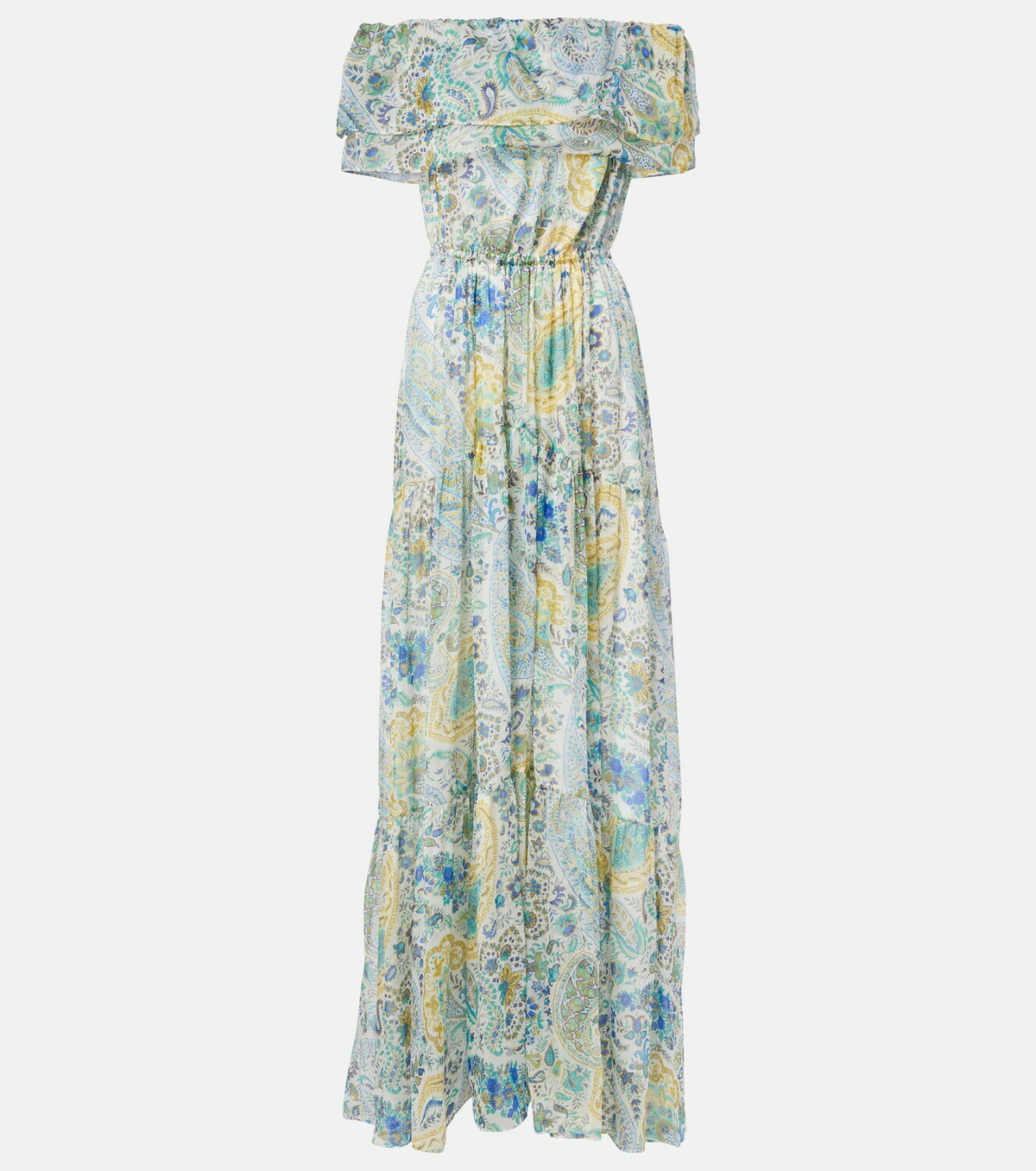 Etro Paisley silk chiffon maxi dress