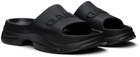 GANNI Black Embossed Pool Slides