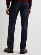 Zanella - Nico Tapered Pleated Virgin Wool and Cashmere-Blend Trousers - Blue