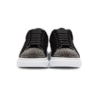 Alexander McQueen SSENSE Exclusive Black Suede Studded Oversized Sneakers