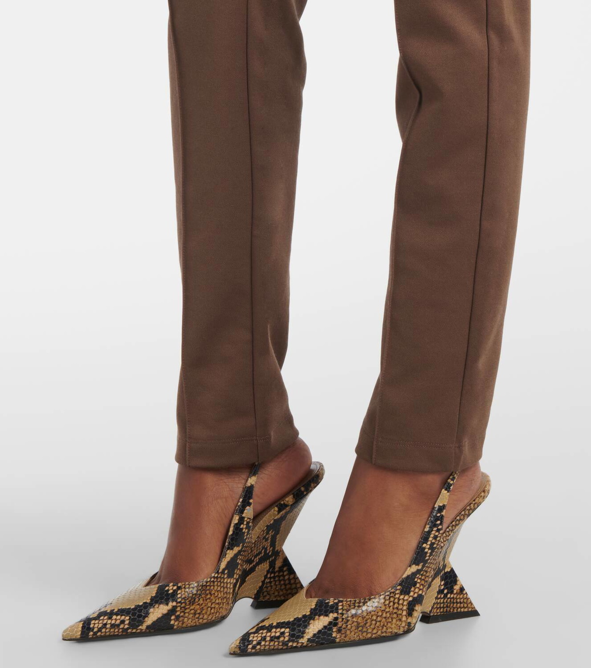 The Attico Logo cotton-blend jersey sweatpants The Attico