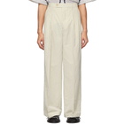 Eckhaus Latta Off-White Pen Stripe Trousers