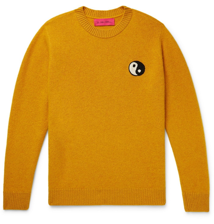 Photo: THE ELDER STATESMAN - Embroidered Cashmere Sweater - Yellow