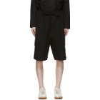 House of the Very Islands Black Linen Marea Alta Shorts