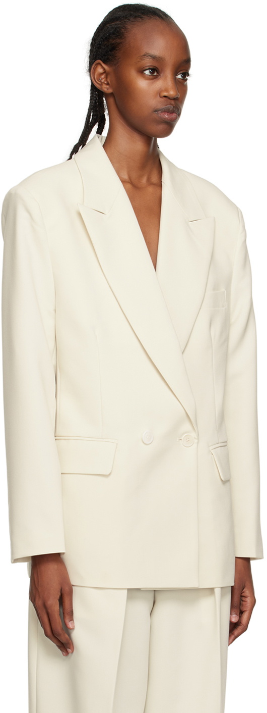 The Frankie Shop Off-White Corrin Blazer The Frankie Shop
