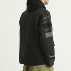Maharishi Men's Upcycled Patchwork Chore Jacket in Black