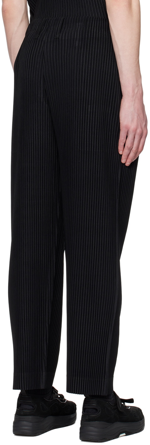 HOMME PLISSÉ ISSEY MIYAKE Black Tailored Pleats 2 Trousers Homme