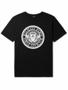 Balmain - Logo-Flocked Cotton-Jersey T-Shirt - Black
