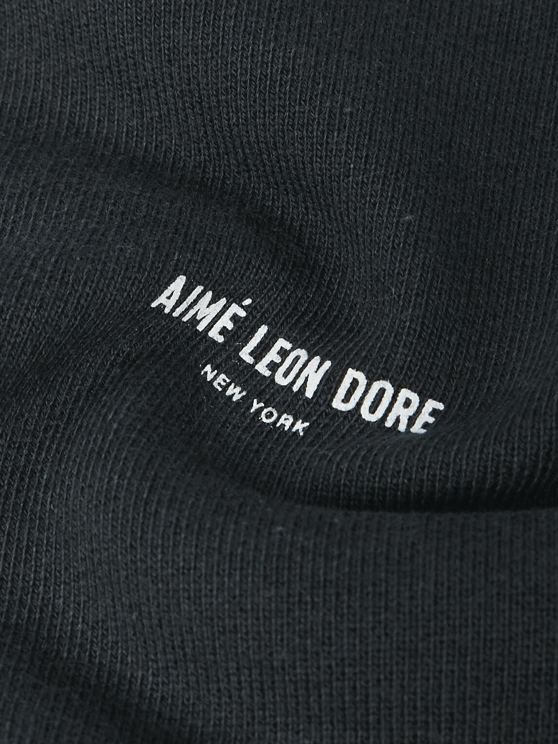 Aimé Leon Dore - Logo-Print Cotton-Jersey Hoodie - Black