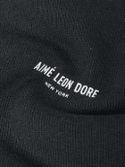 Aimé Leon Dore - Logo-Print Cotton-Jersey Hoodie - Black