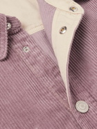 Marant - Ritchie Cotton and Linen-Blend Corduroy Shirt - Purple