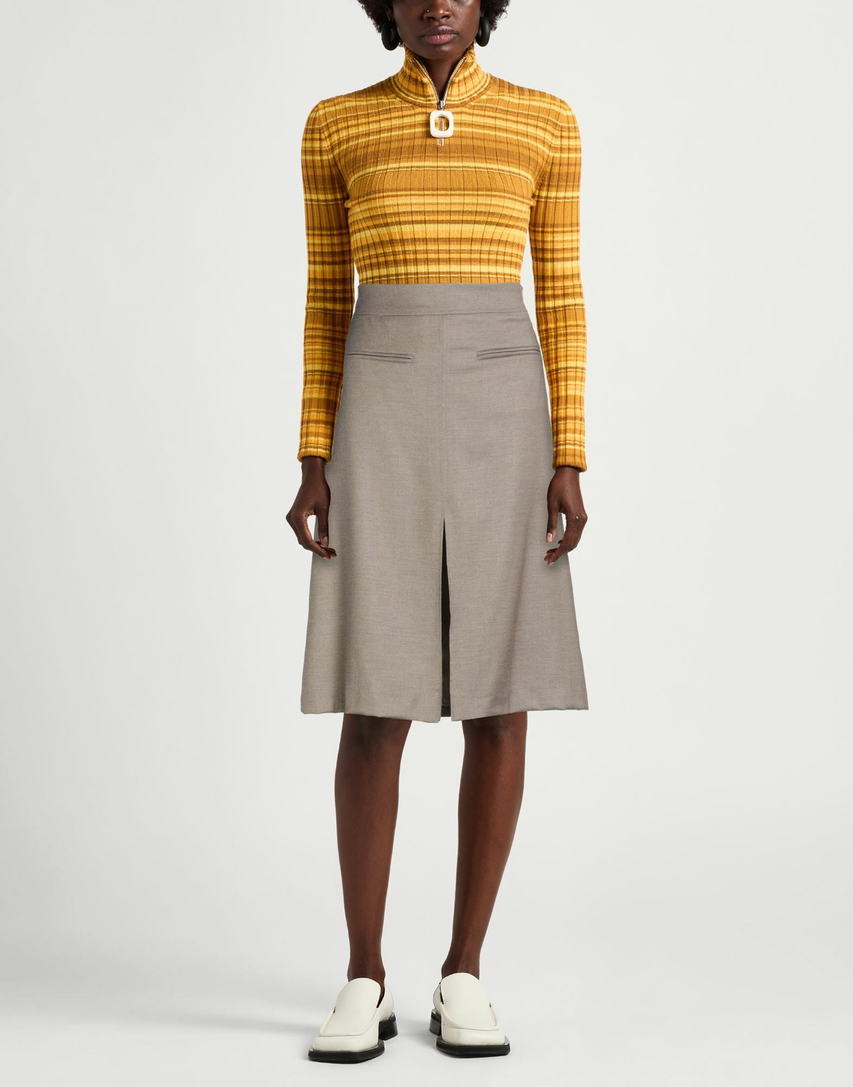 Drumohr Womens Midi skirt Taupe