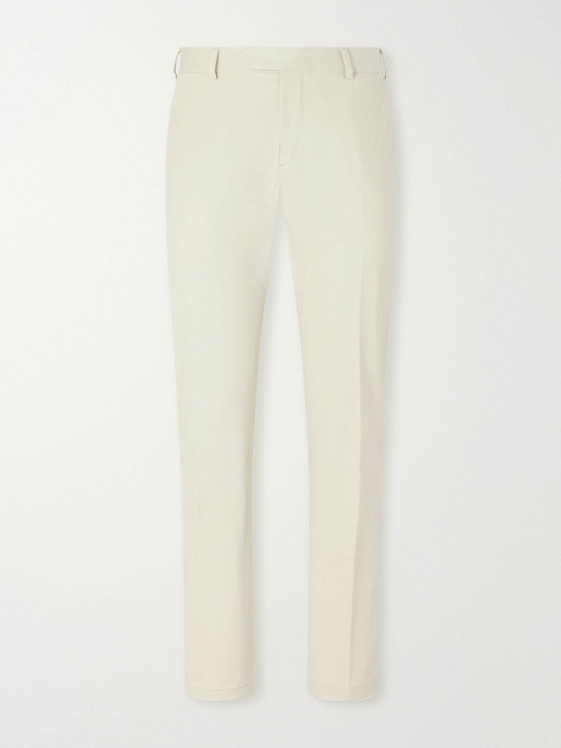 Brioni - Straight-Leg Stretch-Cotton Gabardine Trousers - Neutrals