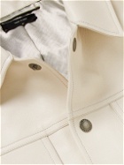 TOM FORD - Full-Grain Leather Blouson Jacket - Neutrals